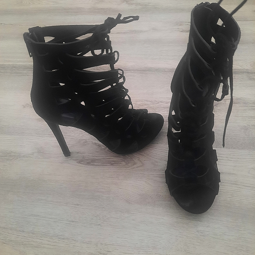 Forever 21 Strappy Laced Heels